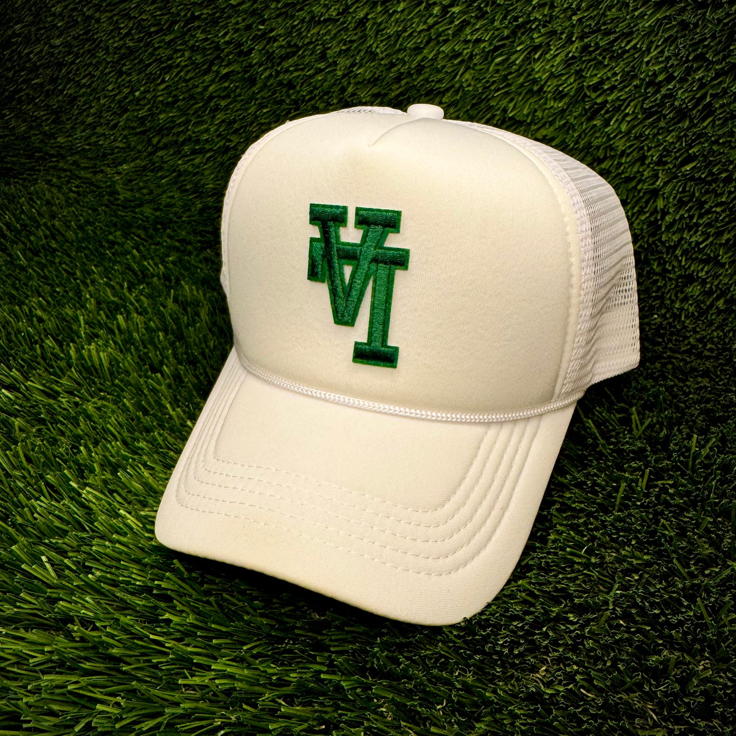 Los Angeles Dodgers Upside Down Green LA Logo Trucker Hat