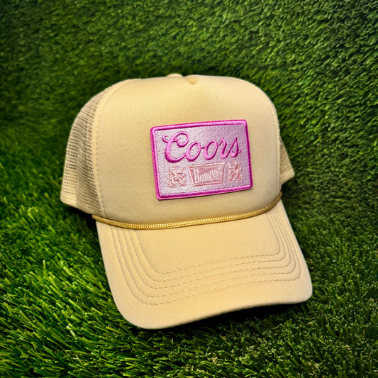 Coors Banquet Pink Trucker Hat