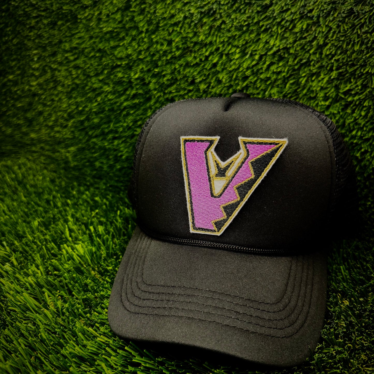 Arizona Diamondbacks Upside Down Purple/Black Logo Trucker Hat