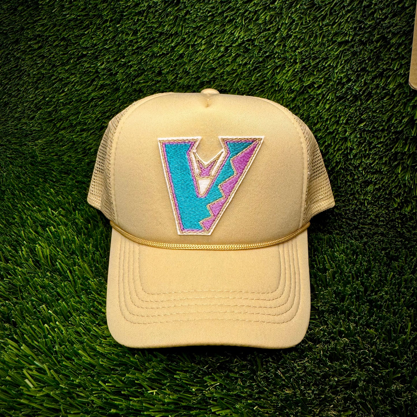 Arizona Diamondbacks Upside Down Teal Logo Trucker Hat