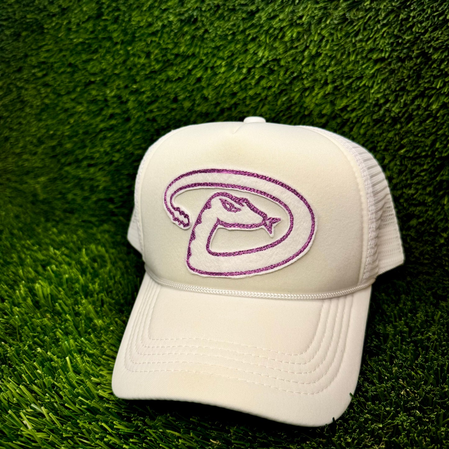 Arizona Diamondbacks Purple Snake Logo Trucker Hat