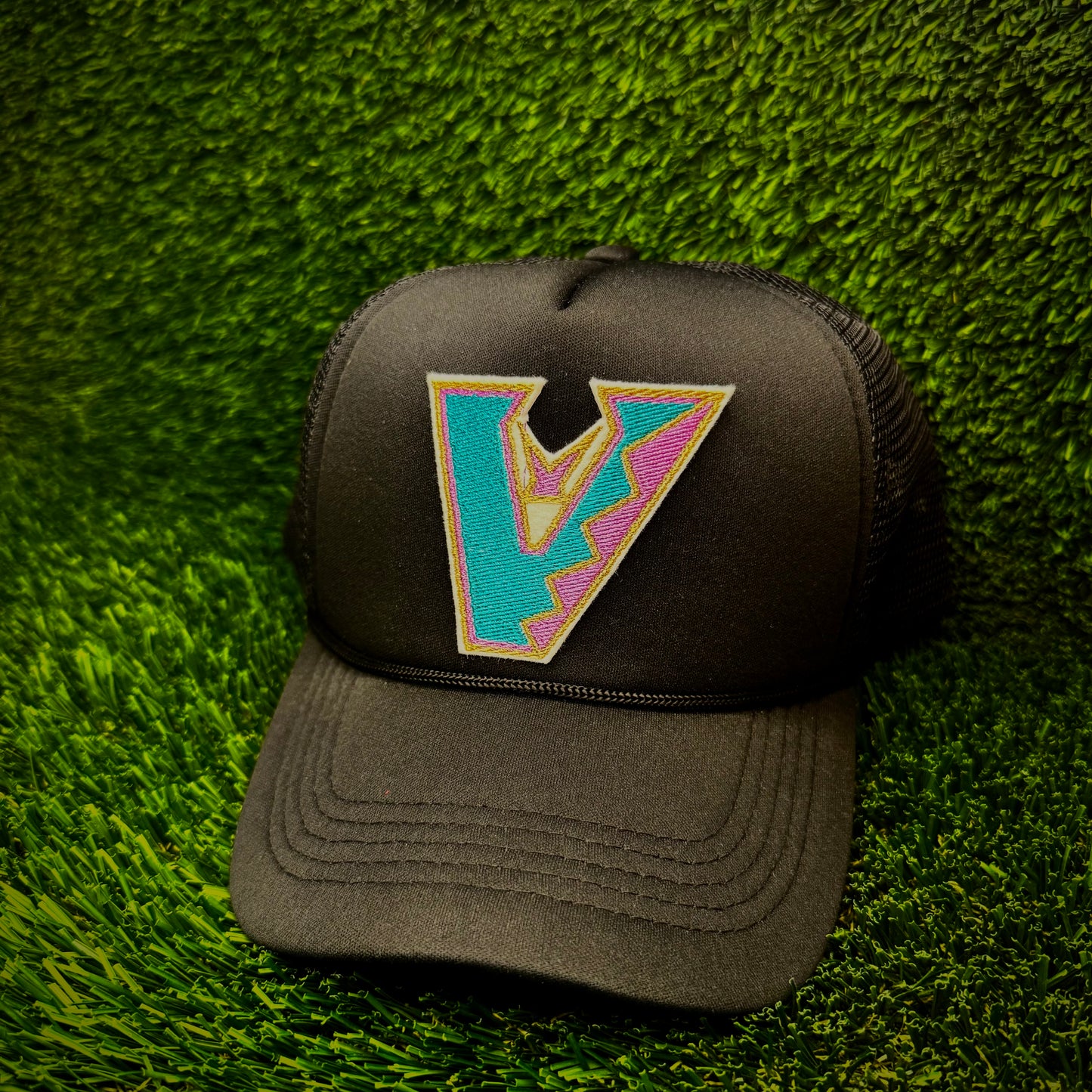 Arizona Diamondbacks Upside Down Teal Logo Trucker Hat