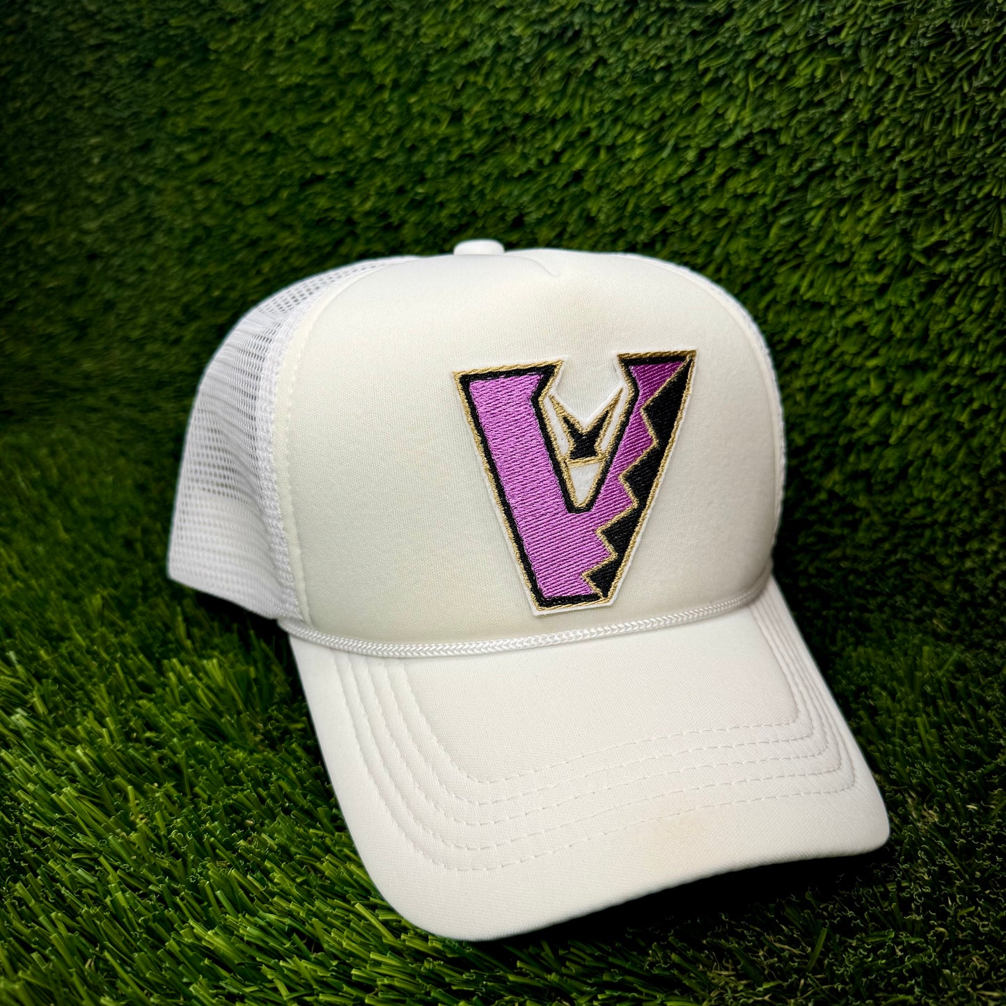 Arizona Diamondbacks Upside Down Purple/Black Logo Trucker Hat