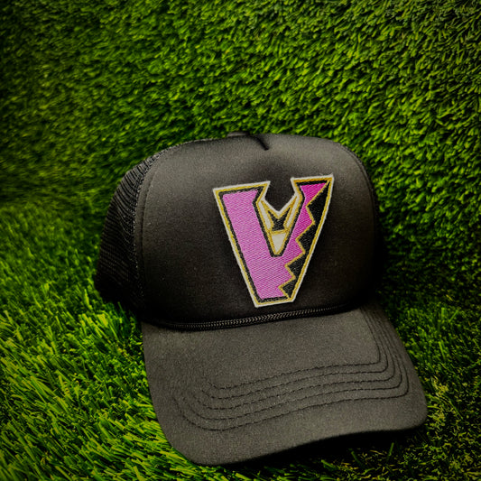 Arizona Diamondbacks Upside Down Purple/Black Logo Trucker Hat