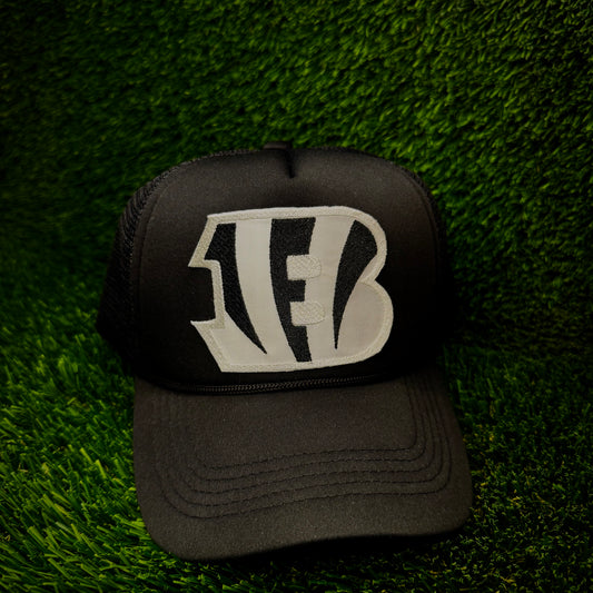 Cincinnati Bengals Ice White “B”Trucker Hat