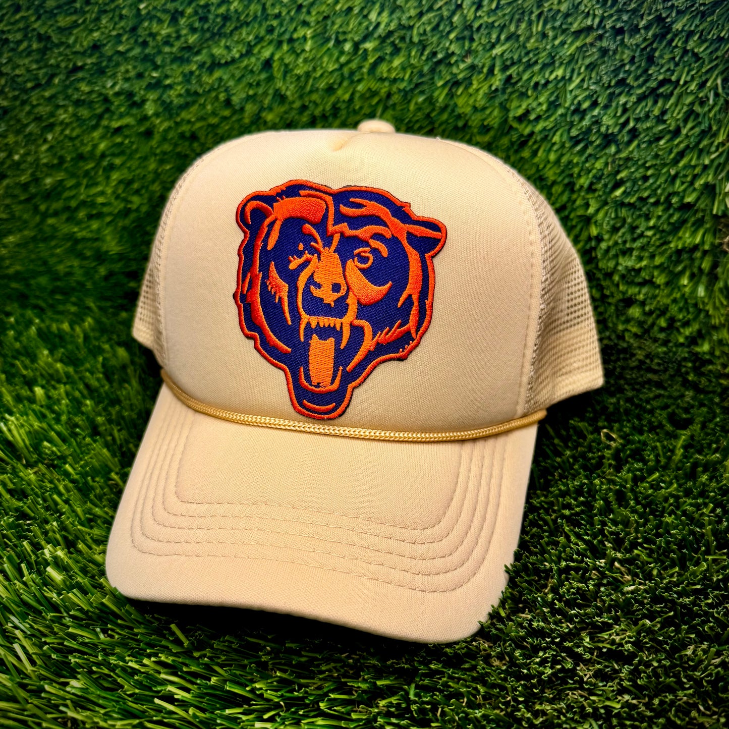 Chicago Bears Black/Orange Trucker Hat