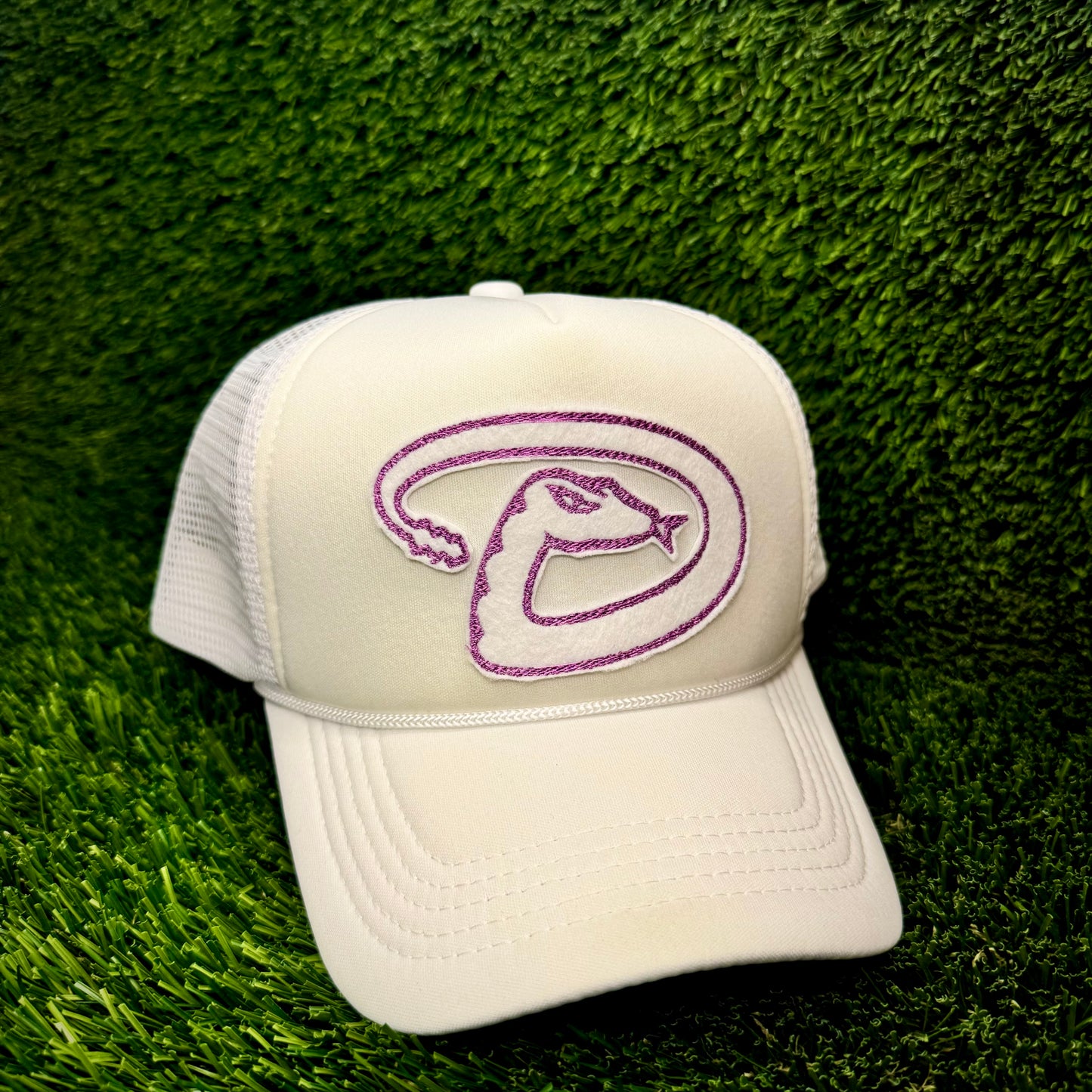 Arizona Diamondbacks Purple Snake Logo Trucker Hat