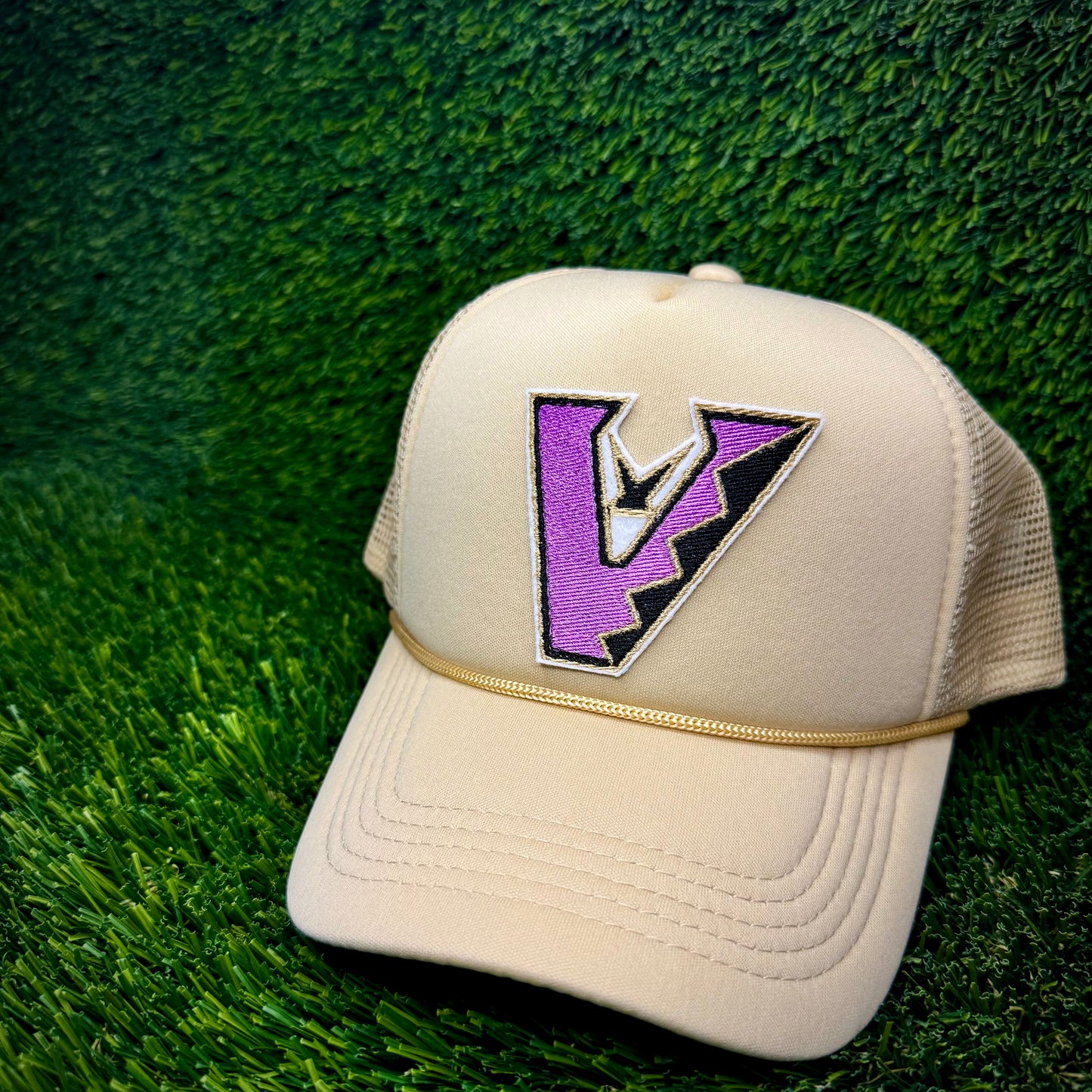 Arizona Diamondbacks Upside Down Purple/Black Logo Trucker Hat