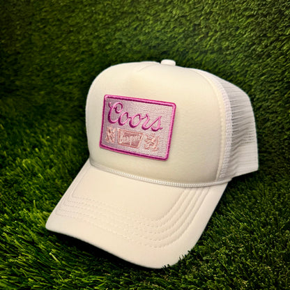 Coors Banquet Pink Trucker Hat