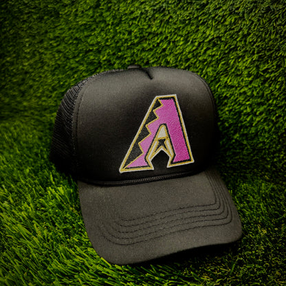 Arizona Diamondbacks Purple/Black Logo Trucker Hat