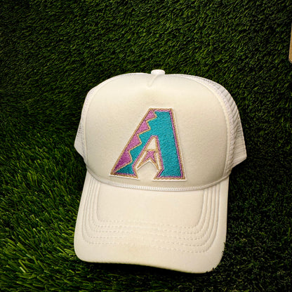 Arizona Diamondbacks Teal Logo Trucker Hat