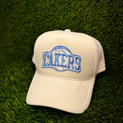 Los Angeles Lakers Light Blue Logo Trucker Hat