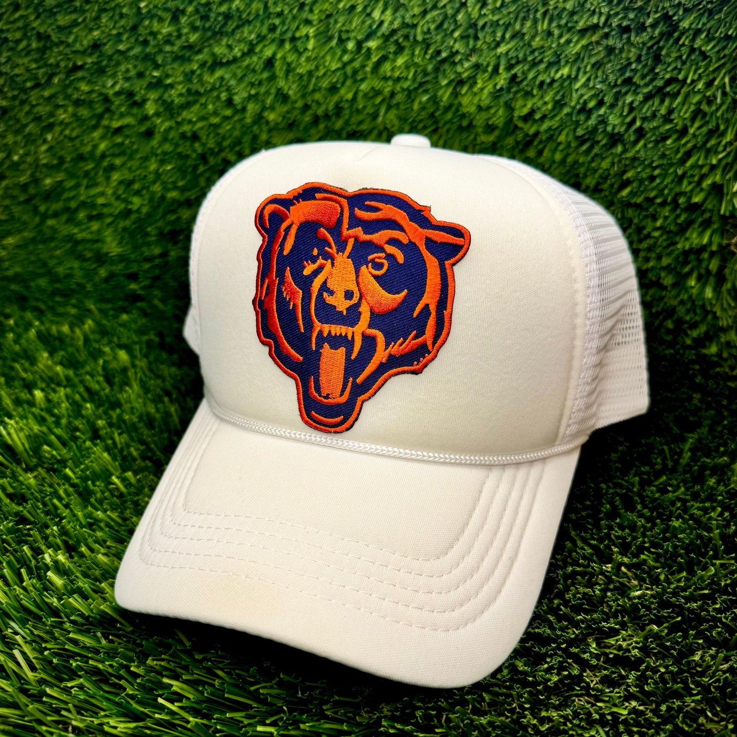 Chicago Bears Black/Orange Trucker Hat