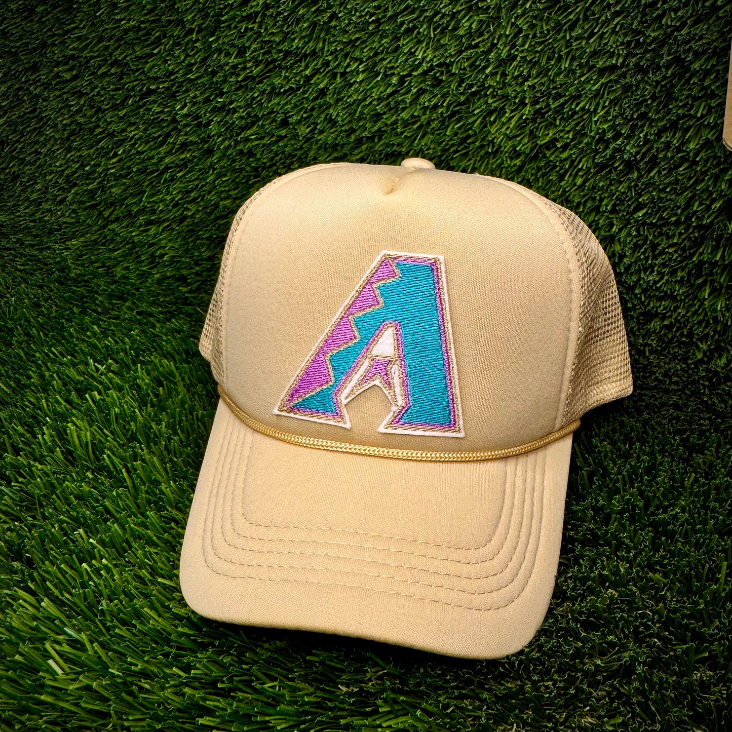 Arizona Diamondbacks Teal Logo Trucker Hat