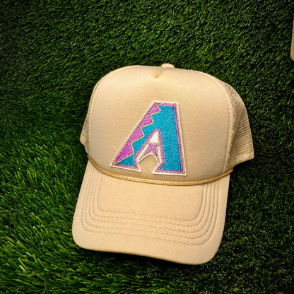 Arizona Diamondbacks Teal Logo Trucker Hat