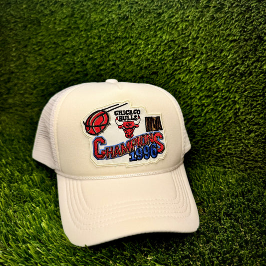 Chicago Bulls 1996 Champions Trucker Hat
