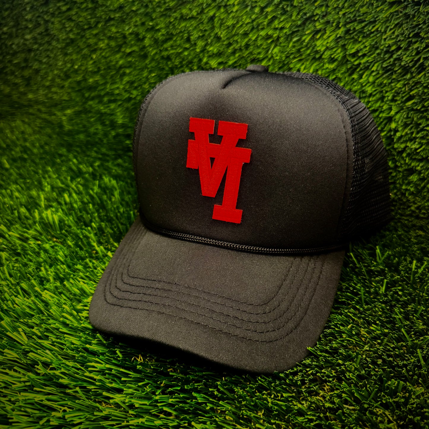 Los Angeles Dodgers Upside Down Red LA Logo Trucker Hat