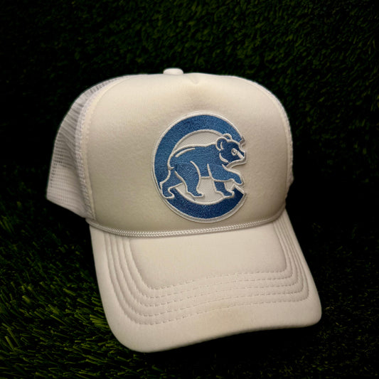 Chicago Cubs Light Blue Logo Trucker Hat