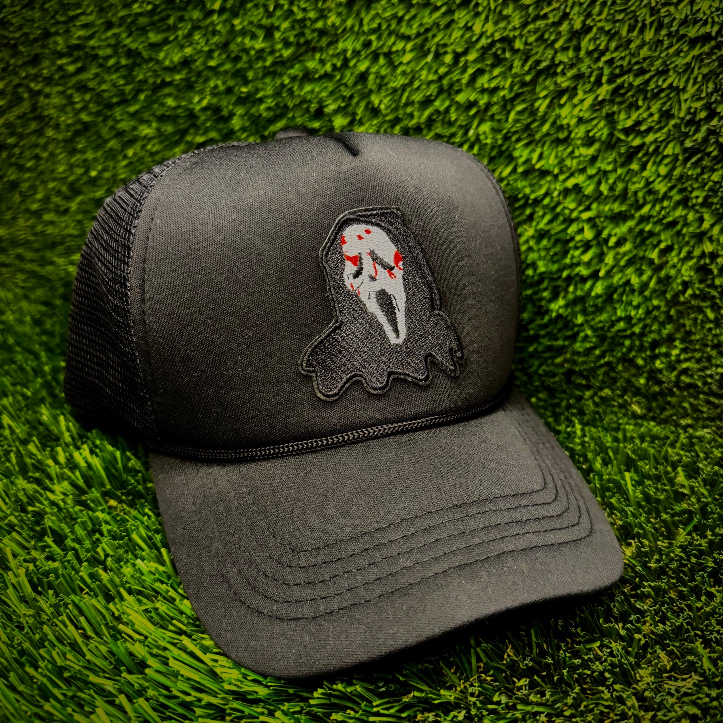 Ghostface Scream Halloween Trucker Hat