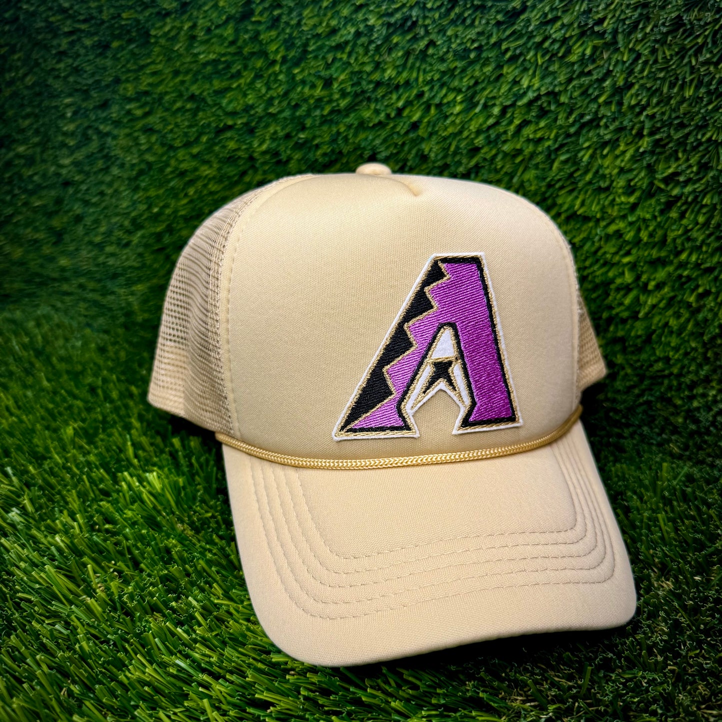 Arizona Diamondbacks Purple/Black Logo Trucker Hat