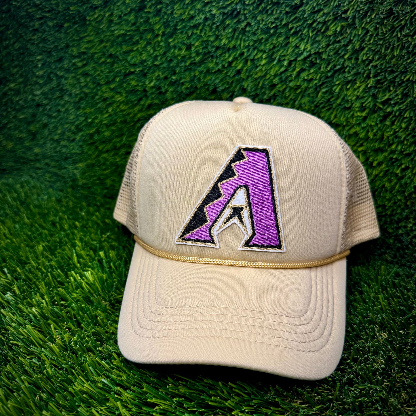 Arizona Diamondbacks Purple/Black Logo Trucker Hat