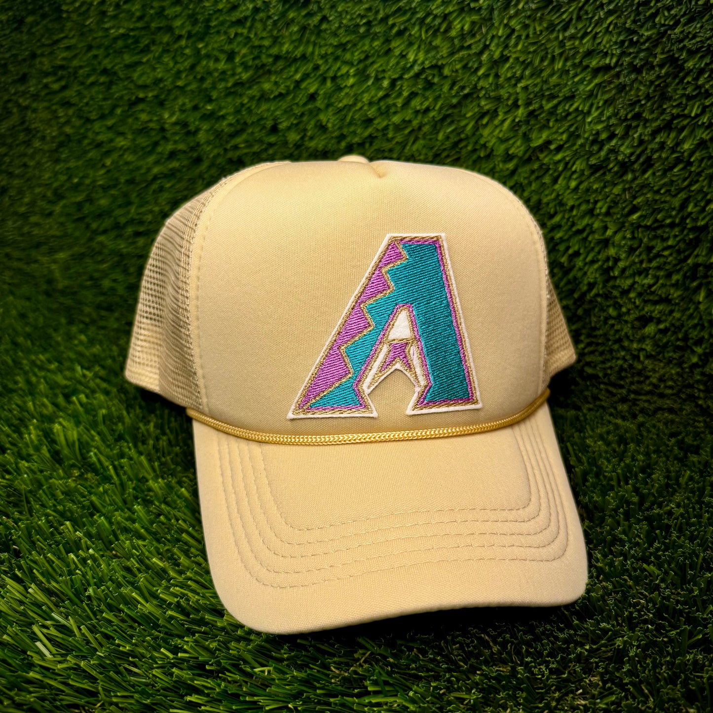 Arizona Diamondbacks Teal Logo Trucker Hat