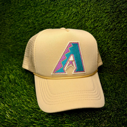 Arizona Diamondbacks Teal Logo Trucker Hat