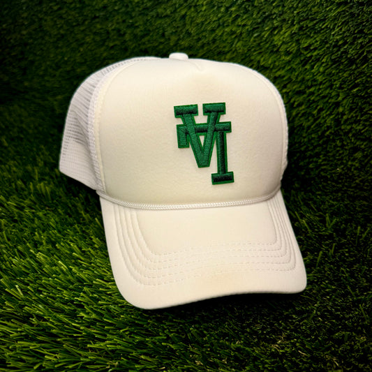 Los Angeles Dodgers Upside Down Green LA Logo Trucker Hat