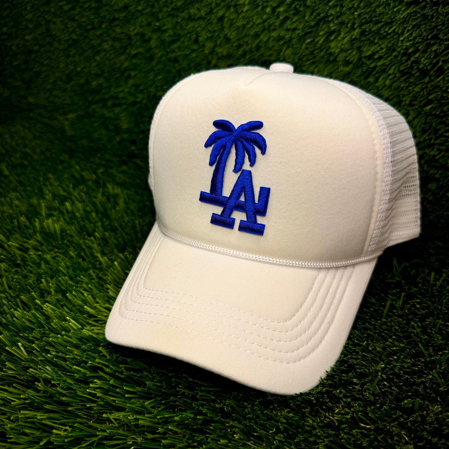 Los Angeles Dodgers LA Blue Palm Tree Trucker Hat