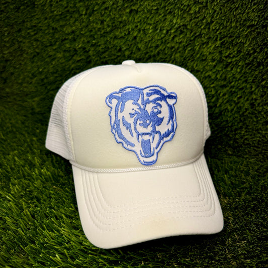 Chicago Bears White/Blue Logo Trucker Hat