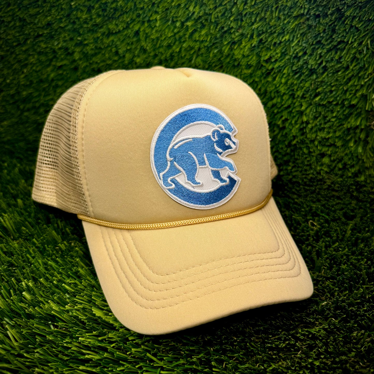 Chicago Cubs Light Blue Logo Trucker Hat