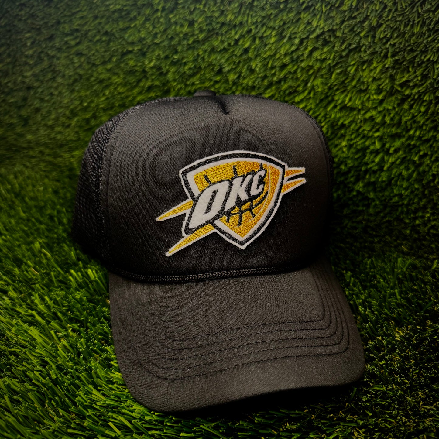 Oklahoma City Thunder Gold NBA Finals Trucker Hat
