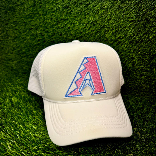 Arizona Diamondbacks Pink/Blue Logo Trucker Hat