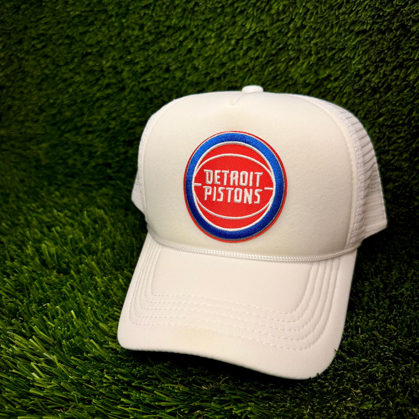 Detroit Pistons Throwback Trucker Hat