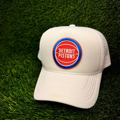 Detroit Pistons Throwback Trucker Hat