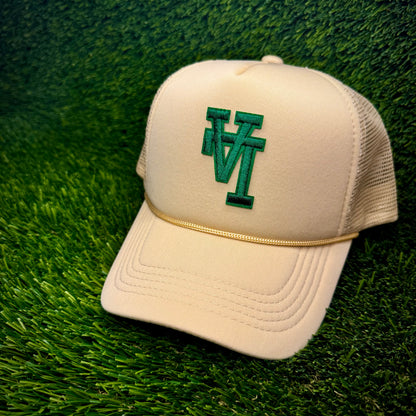 Los Angeles Dodgers Upside Down Green LA Logo Trucker Hat