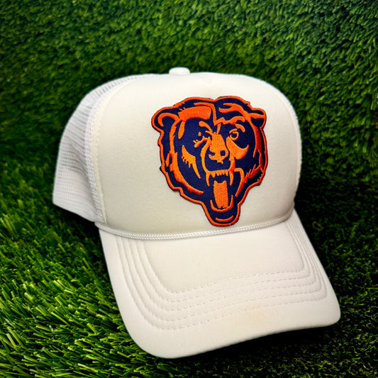 Chicago Bears Black/Orange Trucker Hat