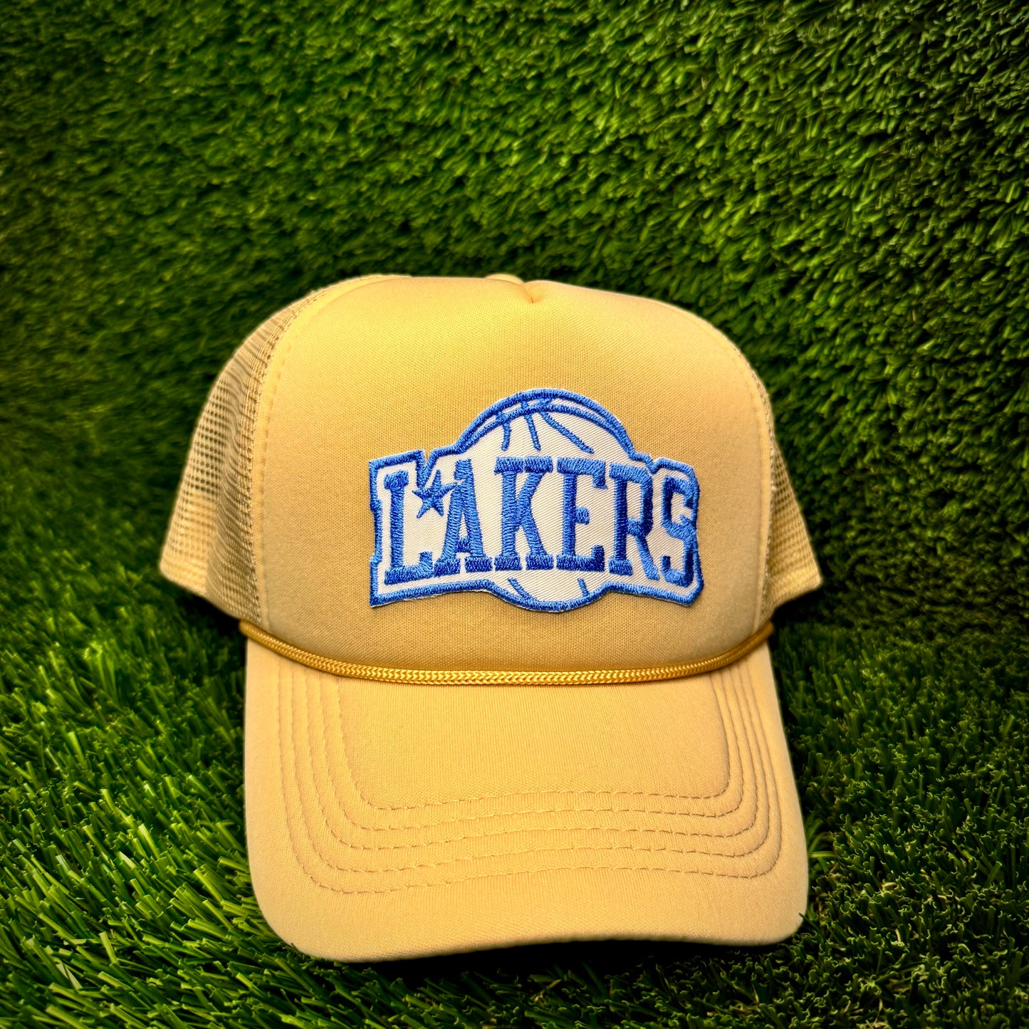 Los Angeles Lakers Light Blue Logo Trucker Hat