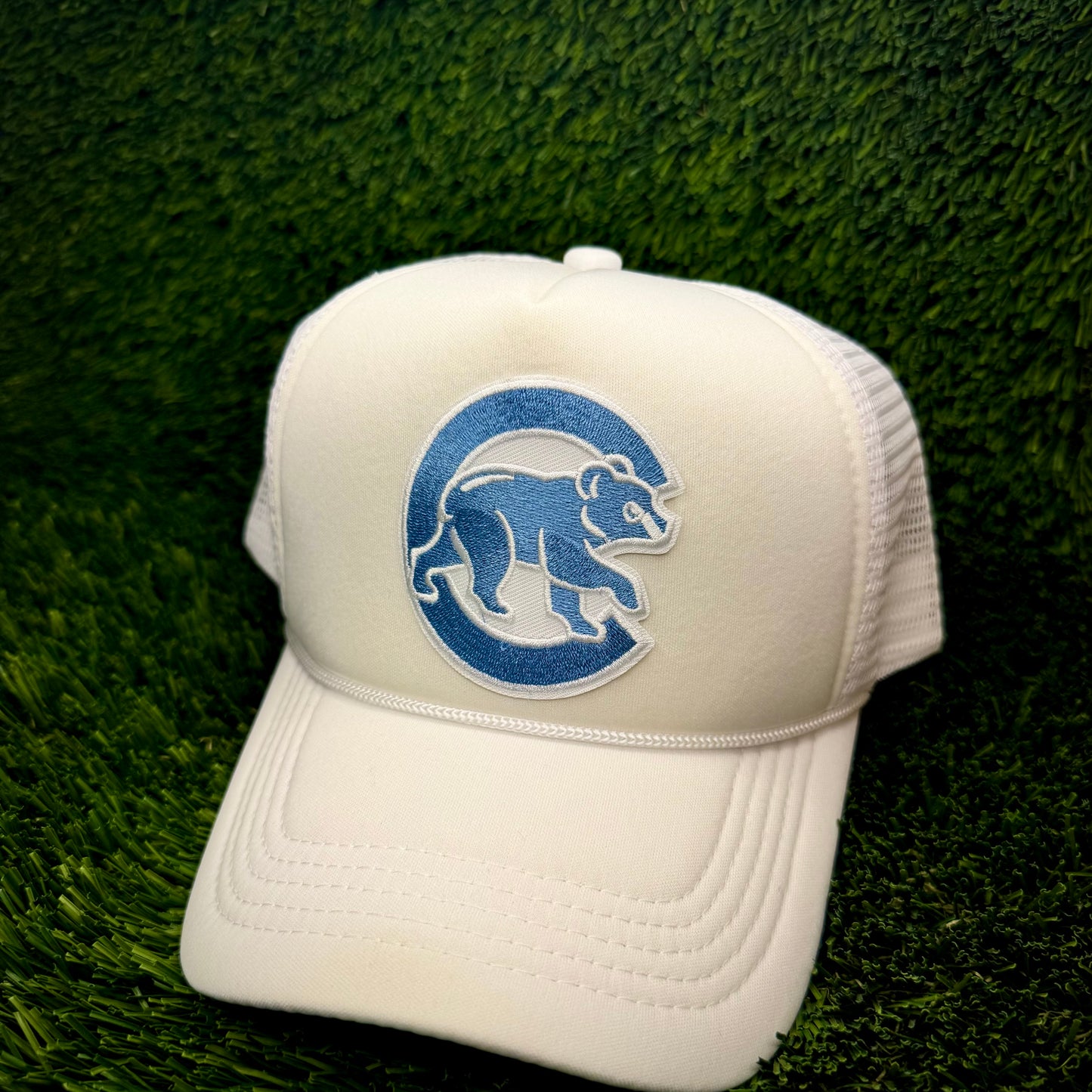 Chicago Cubs Light Blue Logo Trucker Hat