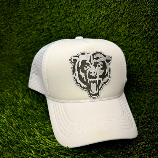 Chicago Bears Olive/White Logo Trucker Hat