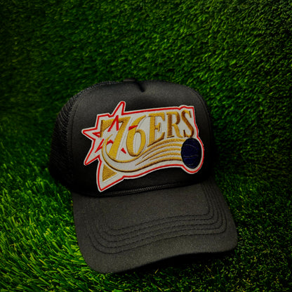 Philadelphia 76ers Throwback Trucker Hat