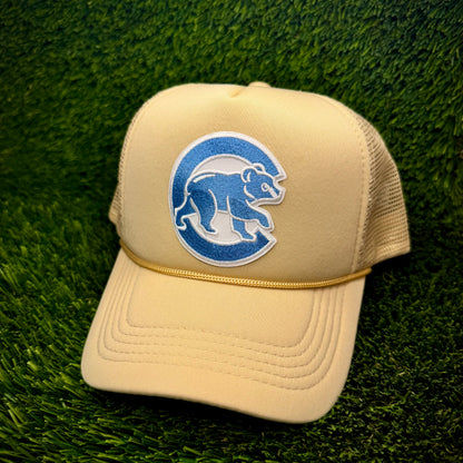 Chicago Cubs Light Blue Logo Trucker Hat