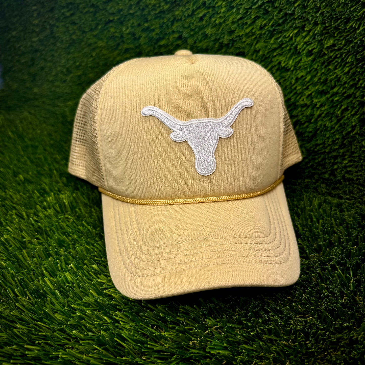 Texas Longhorns White Logo Trucker Hat