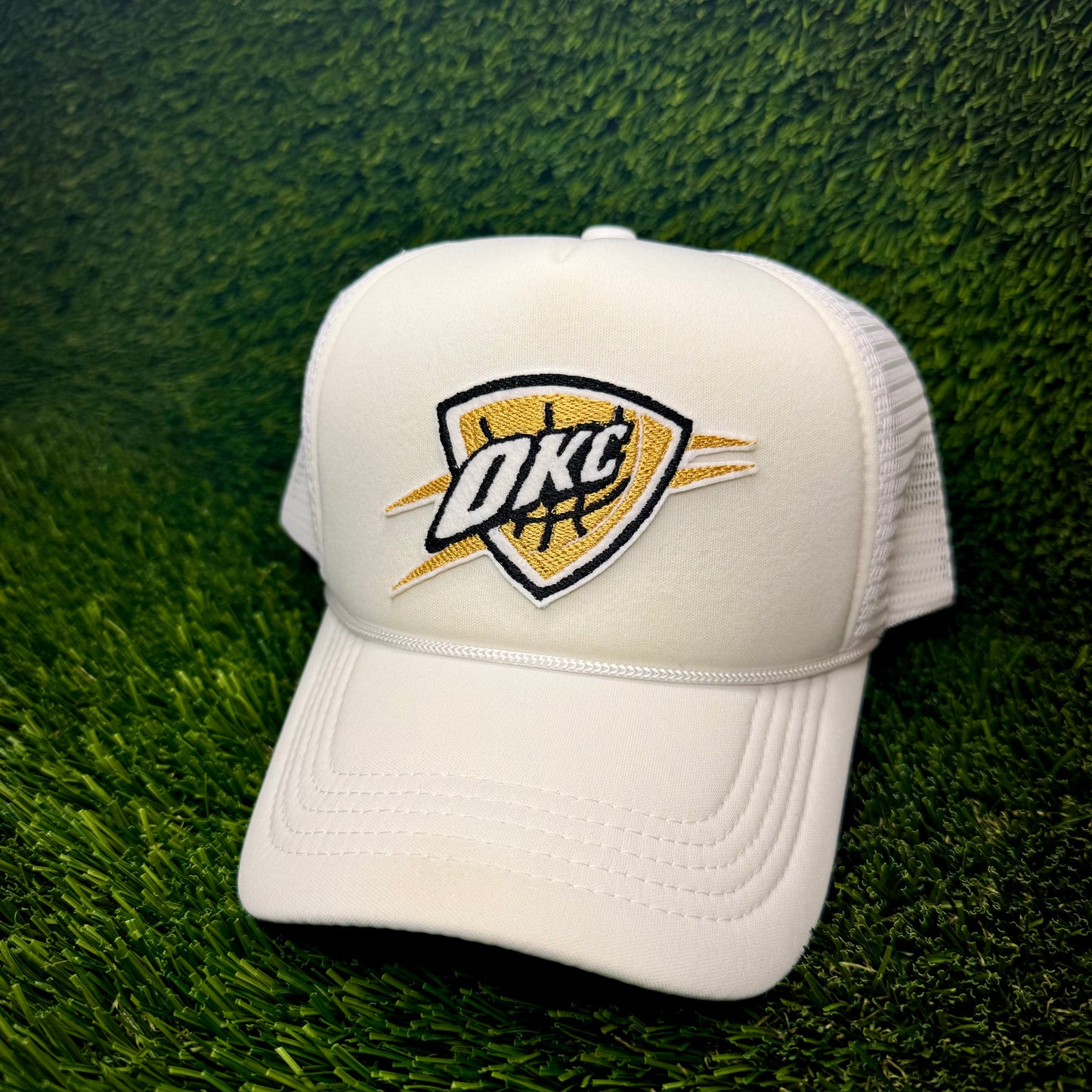 Oklahoma City Thunder Gold NBA Finals Trucker Hat
