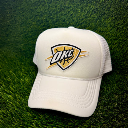 Oklahoma City Thunder Gold NBA Finals Trucker Hat
