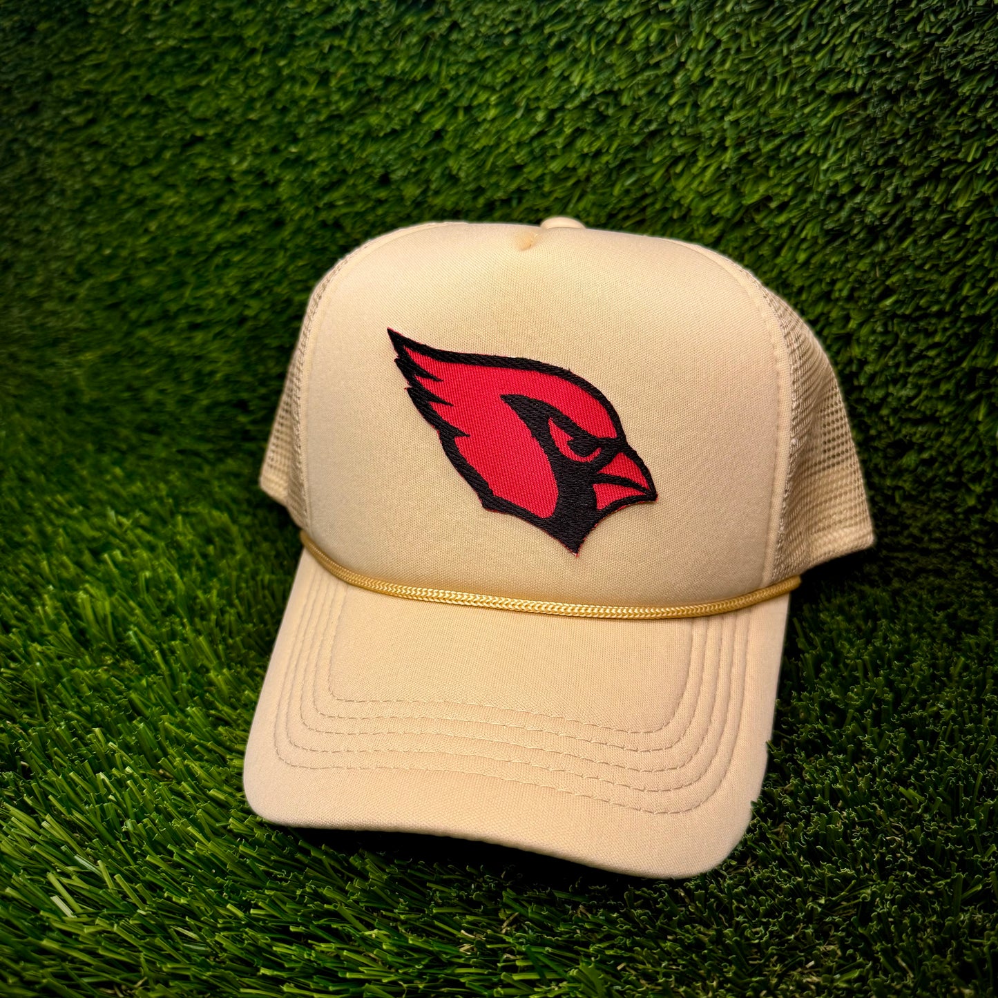 Arizona Cardinals Red Color Rush Logo Trucker Hat