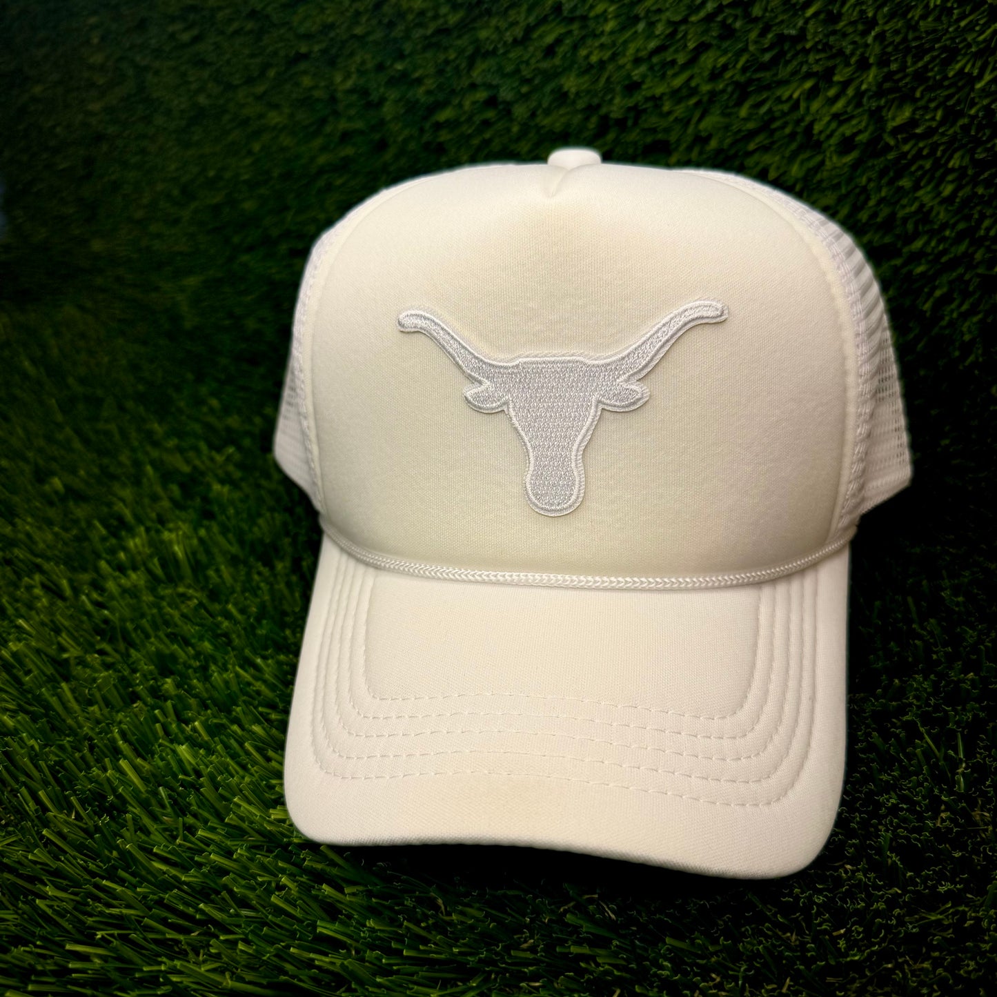Texas Longhorns White Logo Trucker Hat