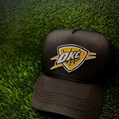 Oklahoma City Thunder Gold NBA Finals Trucker Hat