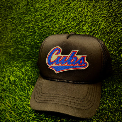 Chicago Cubs Blue/Red “Cubs” Trucker Hat