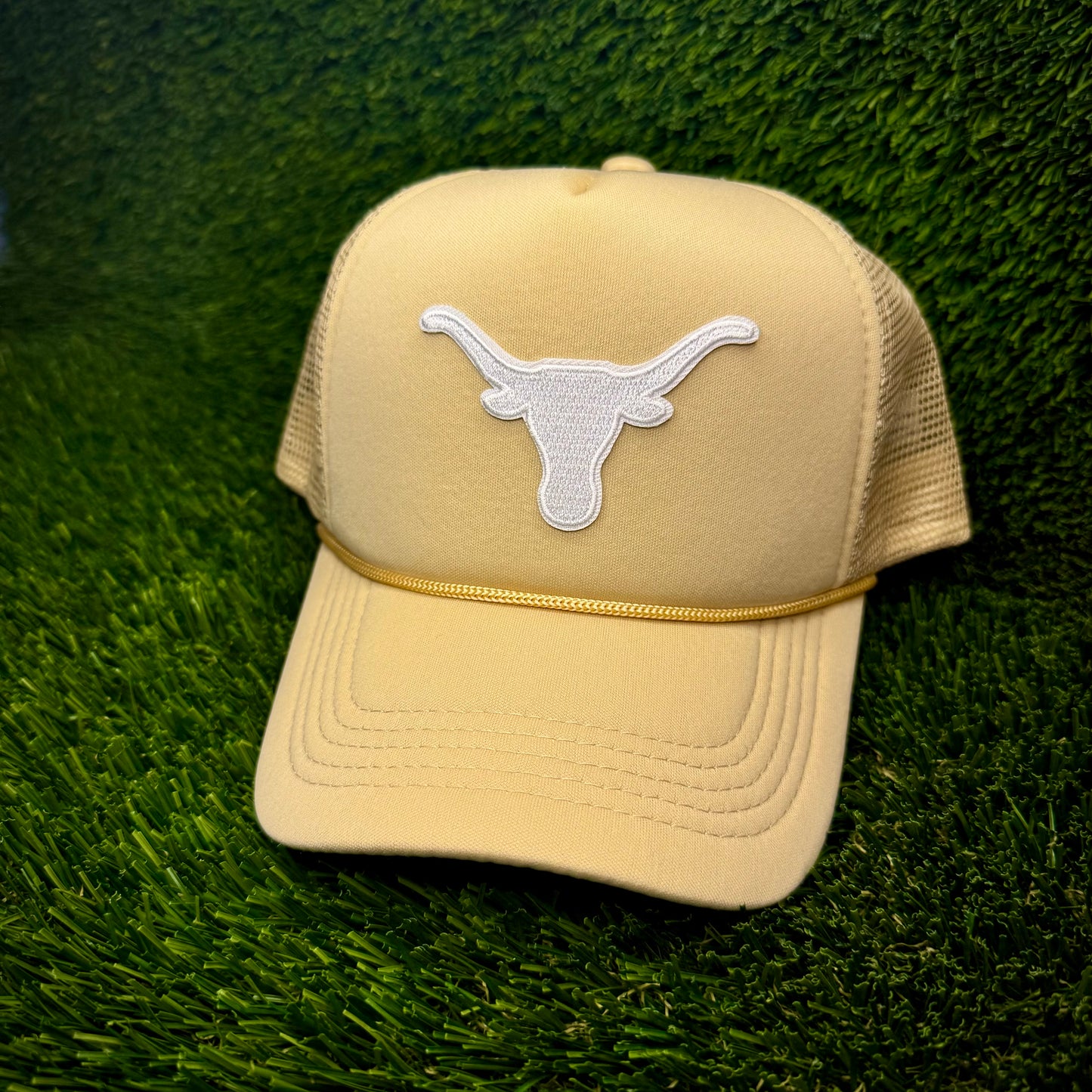 Texas Longhorns White Logo Trucker Hat
